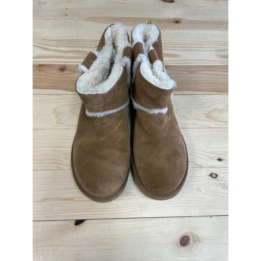 Ugg Womens Classic Mini Spill Seam Boots‎ Shoes 8 8M SI45